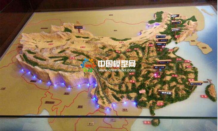 山體地形沙盤模型